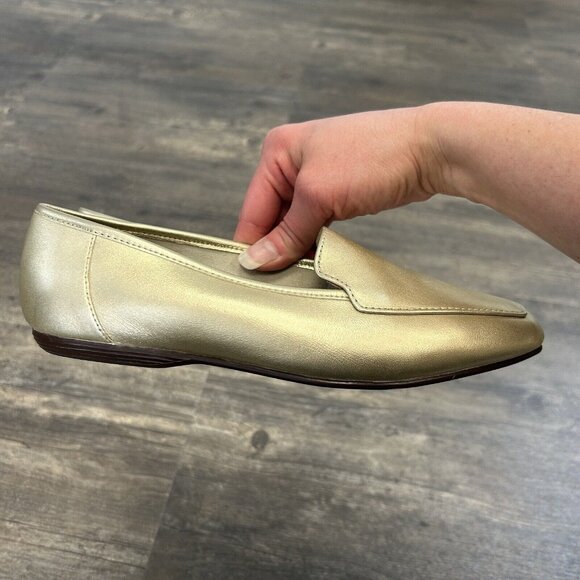 Mootsies Tootsies Leather‎ Women Size 6.5 Gold Slip On Flats 33751 - Picture 6 of 10